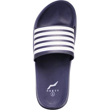 Men'S Slide Sandal Blue Stripe