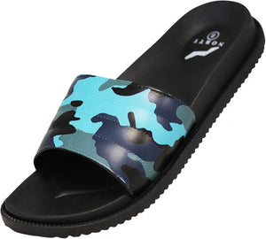 Men'S Slide Sandal Blue Camo