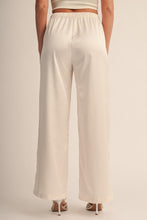 Ivory Noa Satin Drawstring Pants