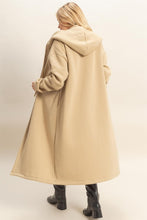 Taupe Fleece French Terry Hood Coat