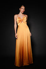 Mango Textured Satin Twist-front Maxi Dress