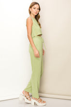 Lime Green Simply You Sleeveless Top And Pants Two-Piece Set