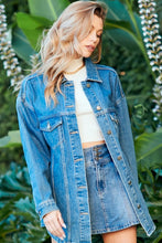 Blue Oversize Trucker Denim Jacket
