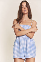 Blue Gingham Smocked Romper