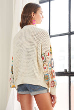 Ivory Multi Pattern Cardigan