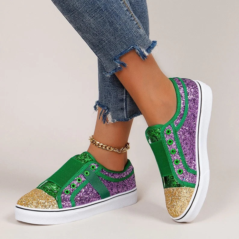 Sequin 2024 canvas shoes