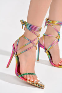 Multi Lace-Up Fashion Party High Heels