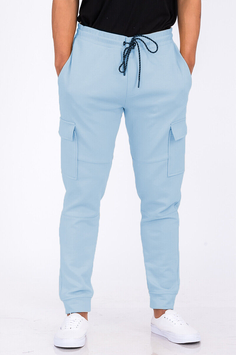 Light Blue Cargo Jogger Sweats