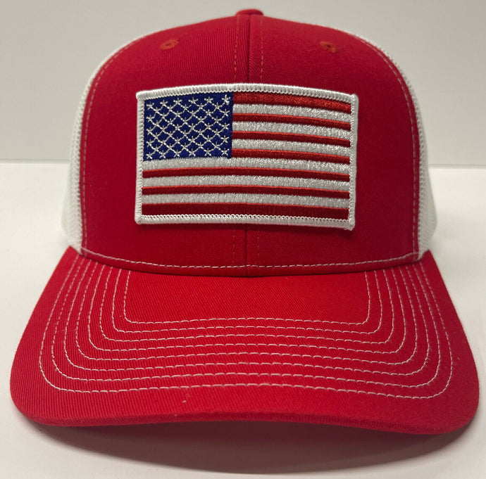 Red-American Flag Baseball Hat