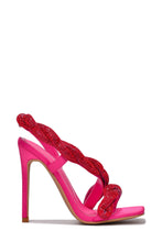 Pink Womens Rhinestone Stiletto Heel Dress Shoes Tuwe