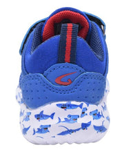 Royal Blue Red Toddler Boy Infant Kid Running Sneaker Shark Print