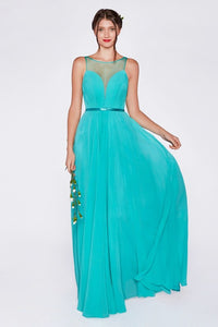 Mint Long Evening Dress