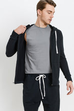 Black Zip-Up Hoodie Jacket