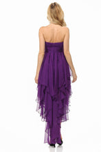 Dark Purple High Low Prom Dress