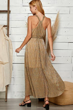 Multi Blue Multi Color Halter Neck Maxi Dress