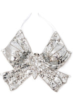 Silver Sexy Sequin Butterfly Bra