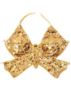 Gold Sexy Sequin Butterfly Bra