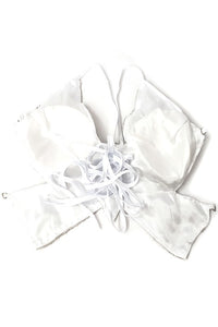 Silver Sexy Sequin Butterfly Bra