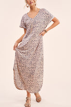 Pink Leopard Soft Summer Maxi Dress