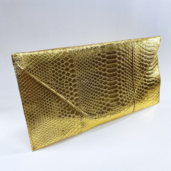Gold Evening Clutch Bag