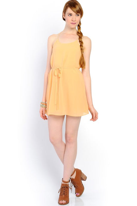 Yellow Mini Youth Dress