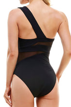 Black Kaile Mesh One-shoulder