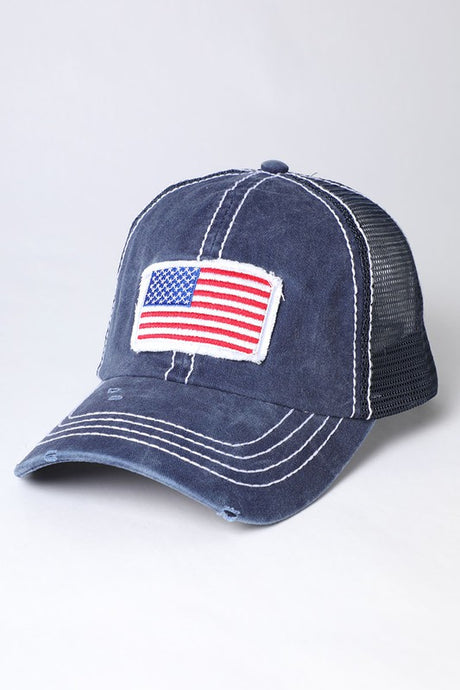 Dark Blue-American Flag Baseball Hat