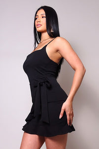 Black Mini Slip Dress