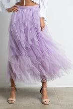 Light Purple Tulle Maxi Skirt With Lining