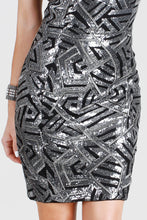 Sequin Crisscross Back Halter Dress
