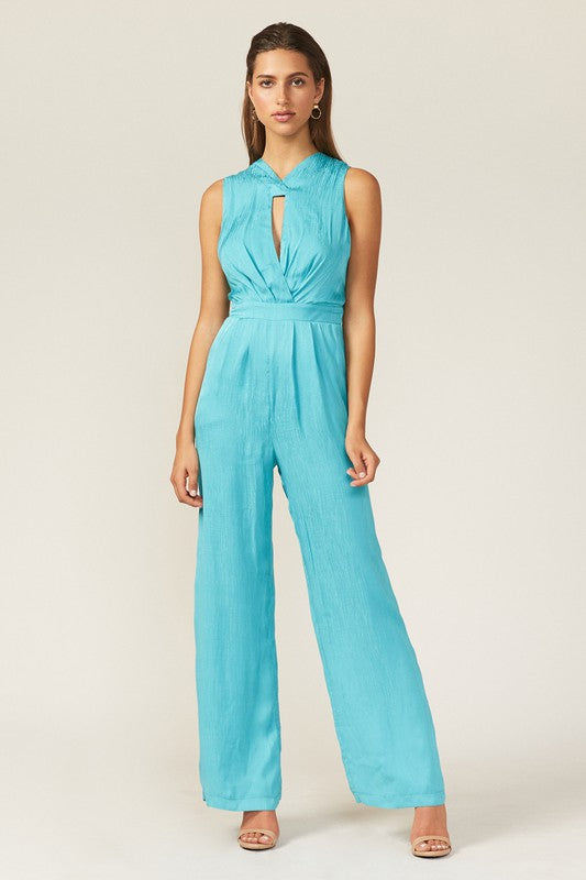 Bright Aqua Kenzlee Jumpsuit