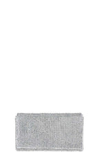 Silver Fashion Multi Rhinestone Sequences Clutch