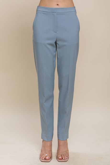 Blue Stone Solid Formal Blazer Pant Slacks