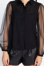 Black Bishop Sleeve Shirt
