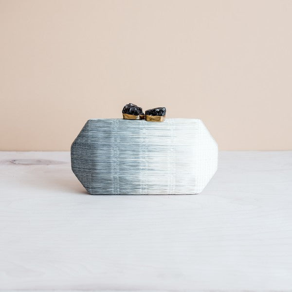 Light Grey Clutch - Hexagon Clutch