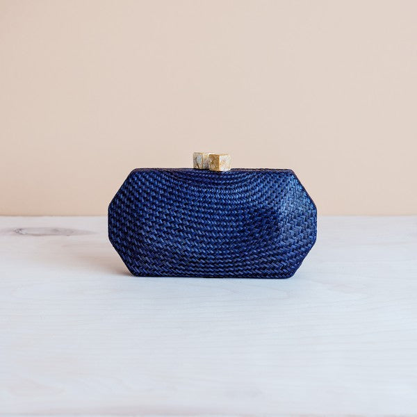 Handwoven Clutch - Blue
