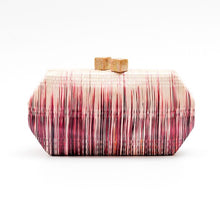 Wine Colored Clutch - Woven Clutch Purse