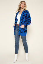 Blue Charmed Blue Leopard Cardigan