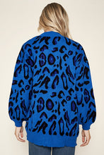 Blue Charmed Blue Leopard Cardigan