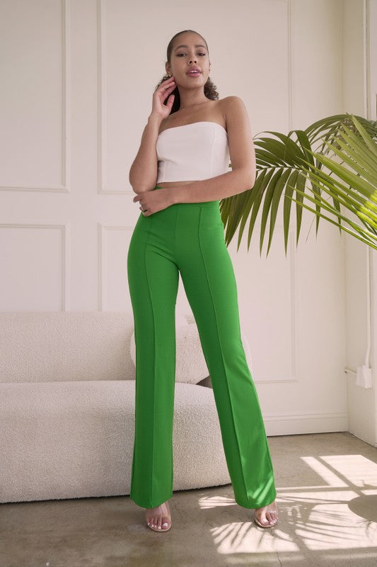 Kelly Green The Most Popular High Waisted Dress Pants – Aquarius Brand