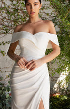 Off White Off The Shoulder Bridal Gown