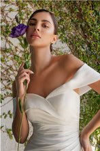 Off White Off The Shoulder Bridal Gown