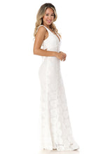Ivory Light Pink Scalloped Sheer Rose Lace Bridesmaids Formal Dress
