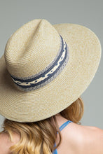 Natural Braided Trim Panama Hat