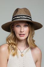 Light Brown Braided Trim Panama Hat
