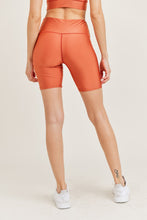 Orange Sports Bra & Biker Short Set