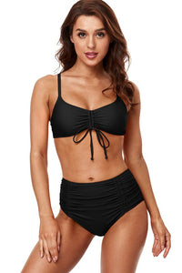 Black Bikini Top With High Rise Bottoms