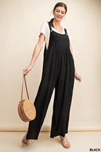 Black Shirring Detail Overalls Jumpsuit Success