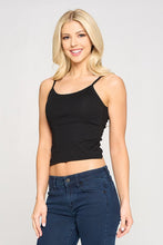 Black Solid Padded Criss Cross Back Bra Top