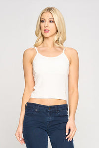White  Padded Criss Cross Back Bra Top